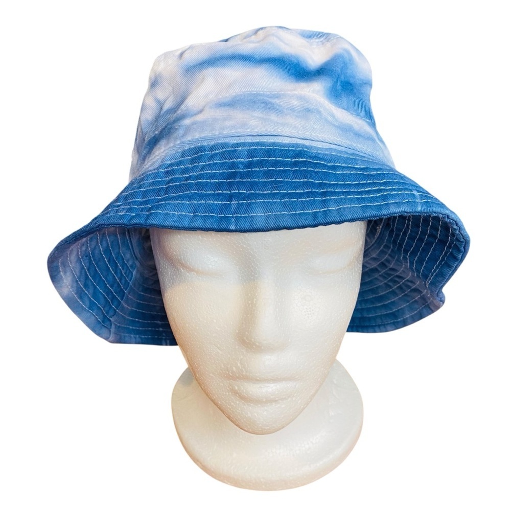 CHOK-LIDS Blue Tie-Dye Cotton adult Bucket Hat
